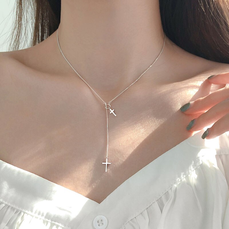 Simple Cross Necklace