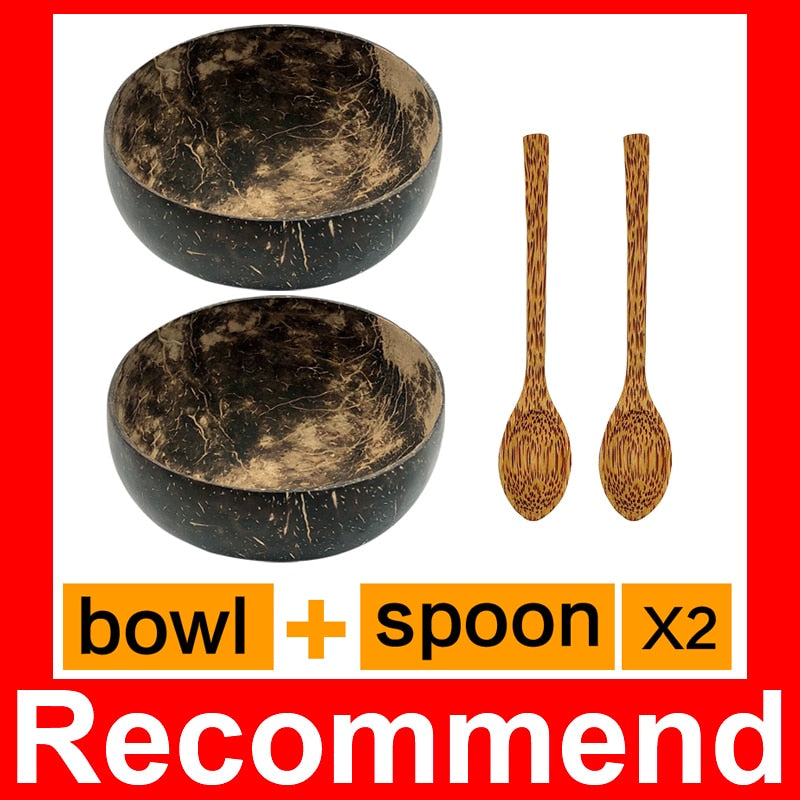 Natural Coconut Bowl Set