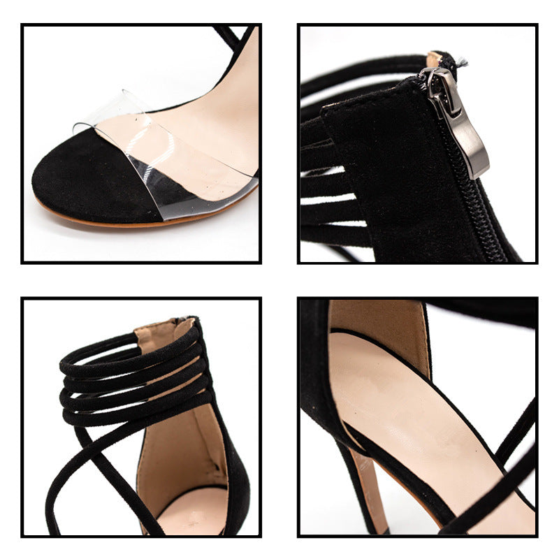 Lace-up Hollow Stiletto Heel Women's Shoes