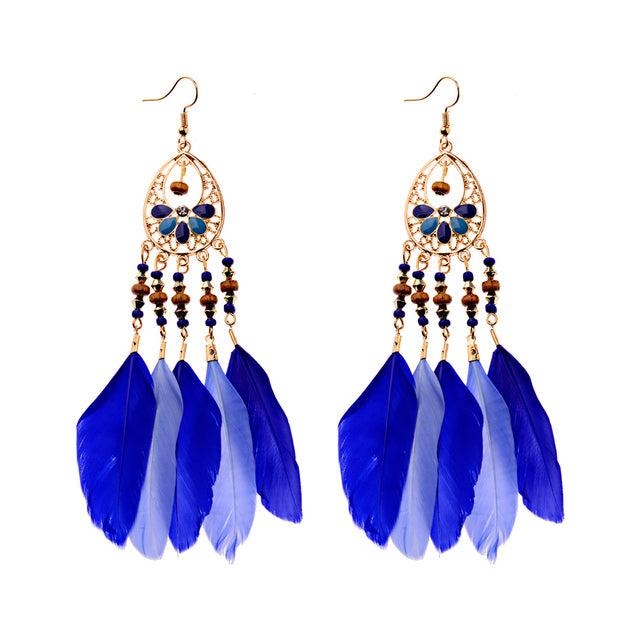 Boho Feather Earrings