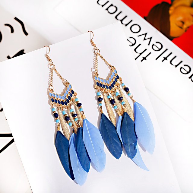 Boho Feather Earrings