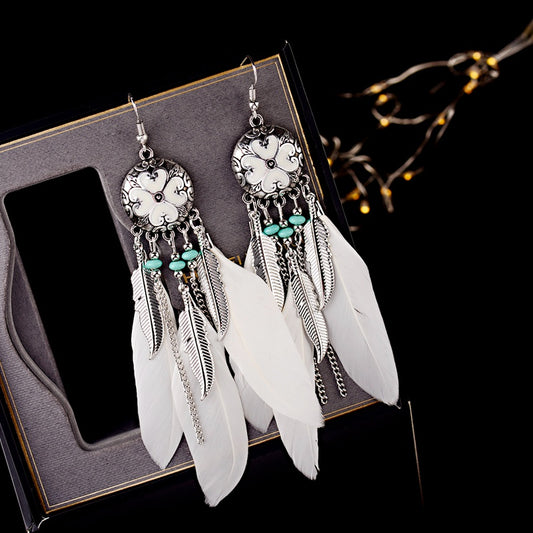 Boho Feather Earrings