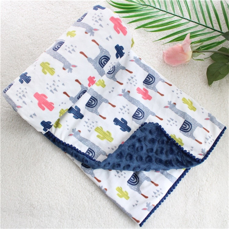 Dotty Print Baby Blankets