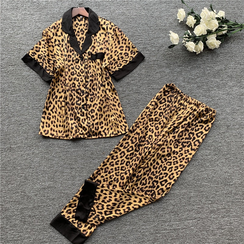 Leopard Sexy Pajama Set