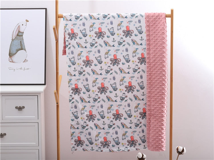 Dotty Print Baby Blankets