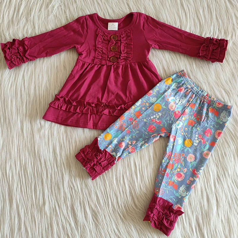 Floral Ruffle Set