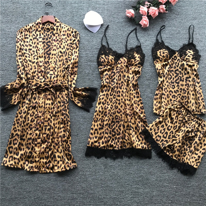 Leopard Sexy Pajama Set