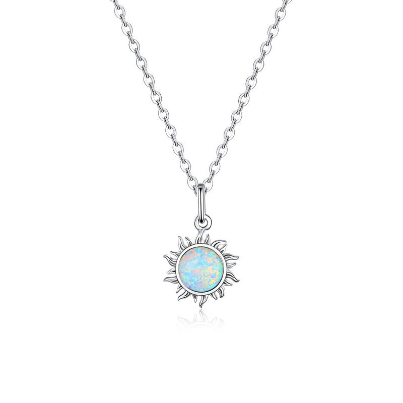 Opal Sun Necklace