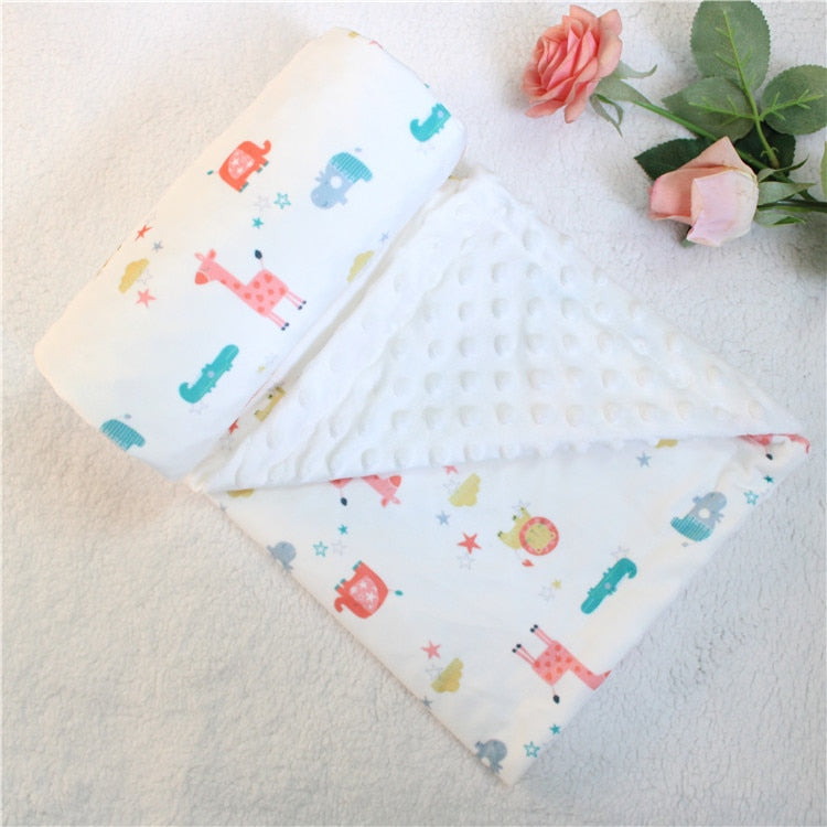 Dotty Print Baby Blankets