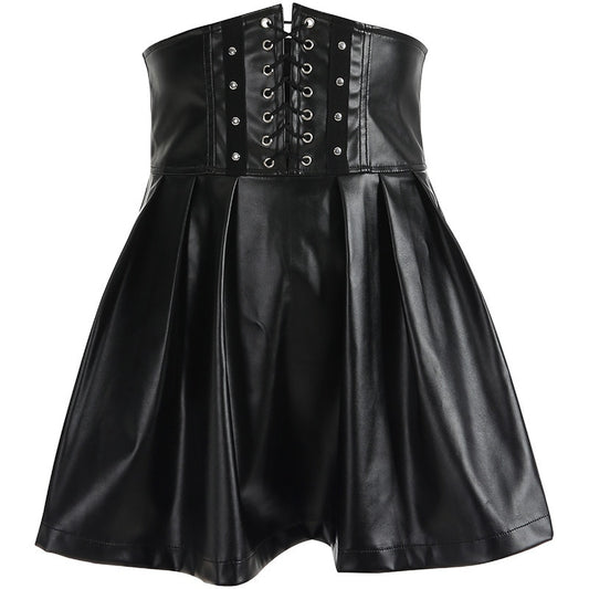 Faux Gothic Black Skirt