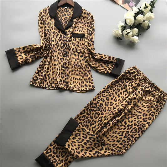 Leopard Sexy Pajama Set