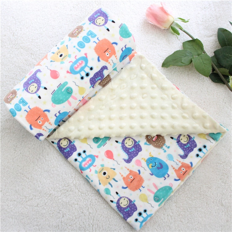 Dotty Print Baby Blankets