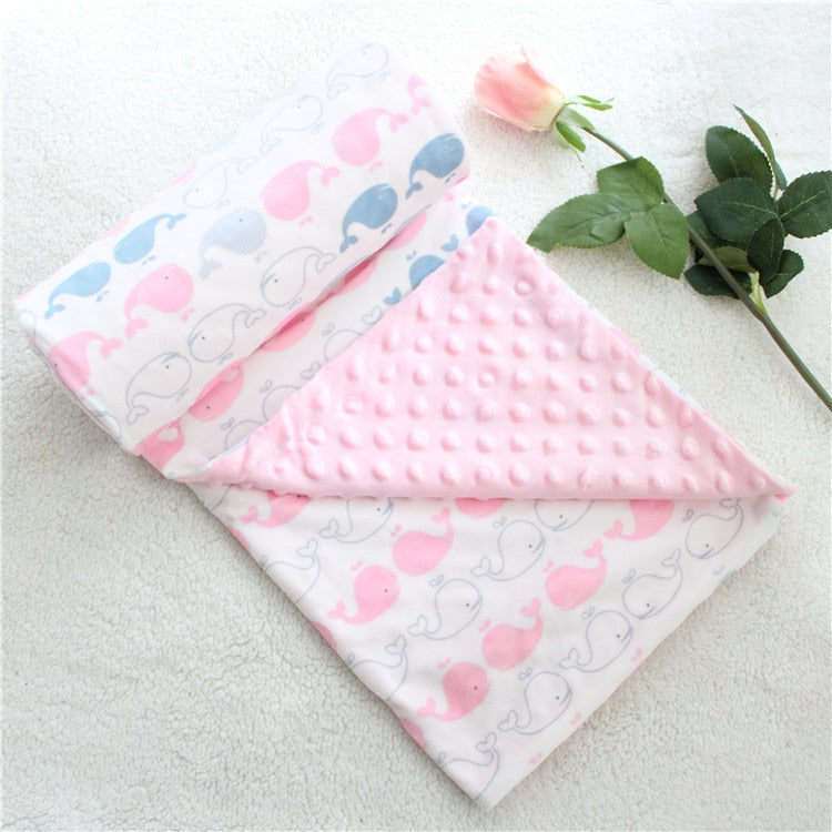 Dotty Print Baby Blankets