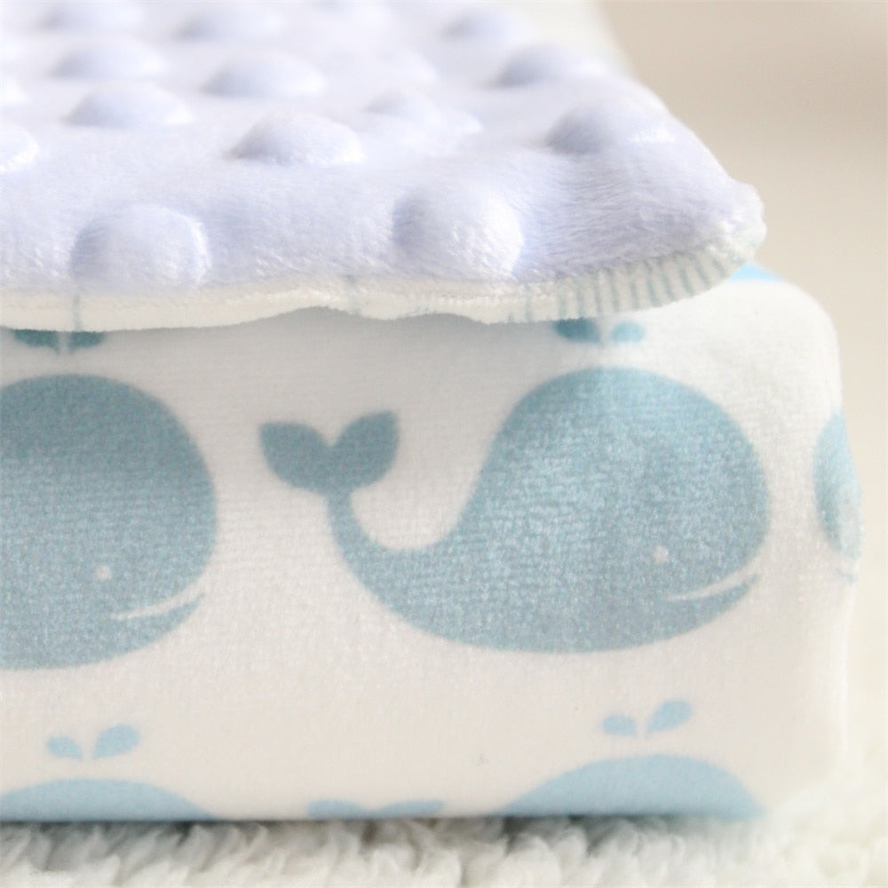 Dotty Print Baby Blankets