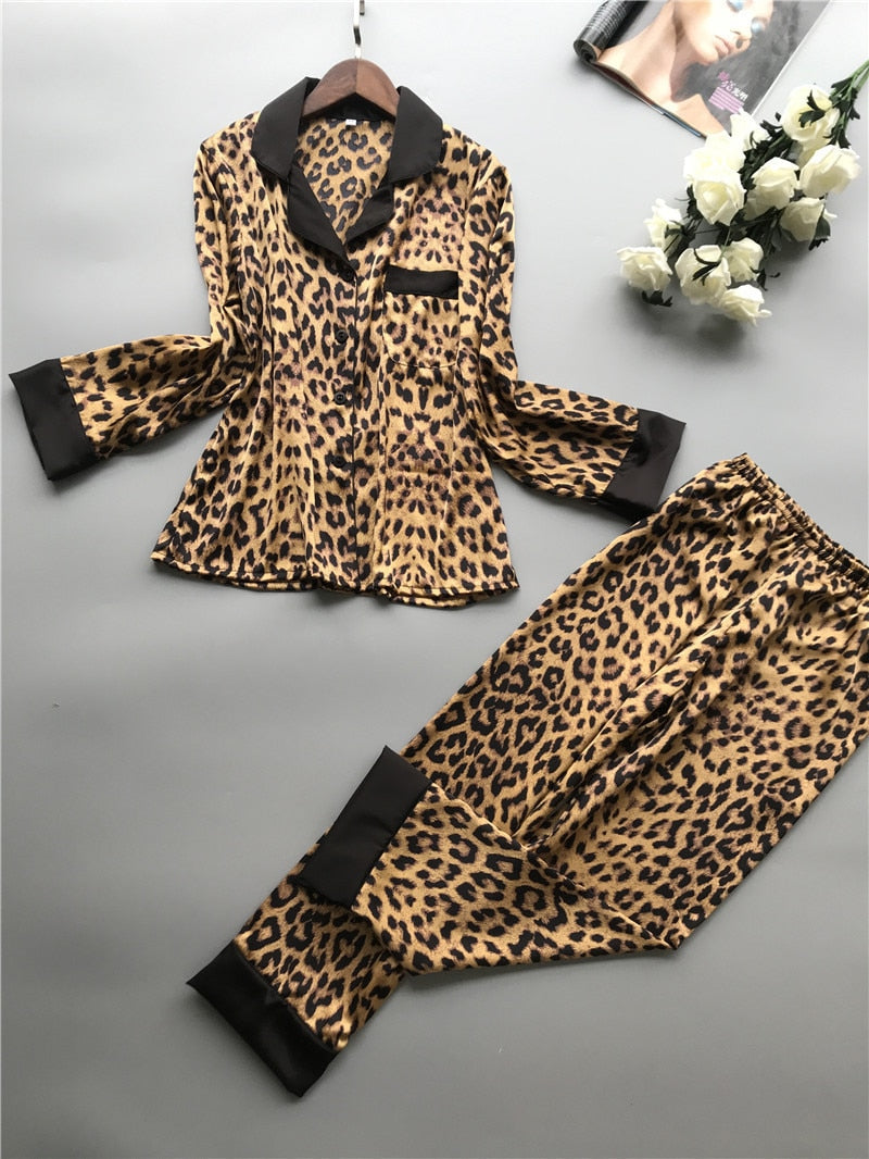 Leopard Sexy Pajama Set