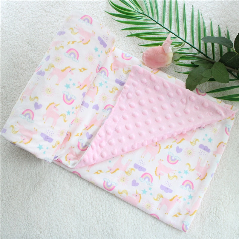 Dotty Print Baby Blankets