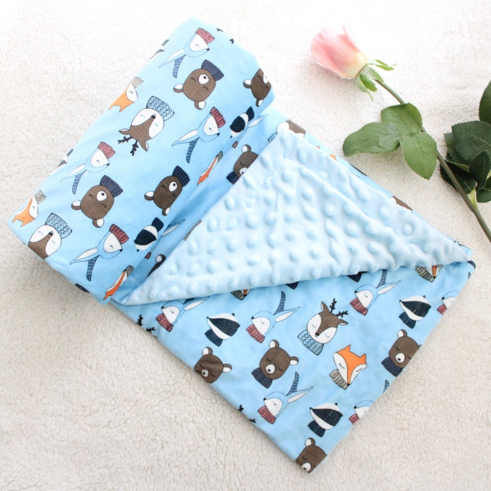 Dotty Print Baby Blankets