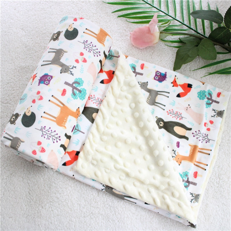 Dotty Print Baby Blankets