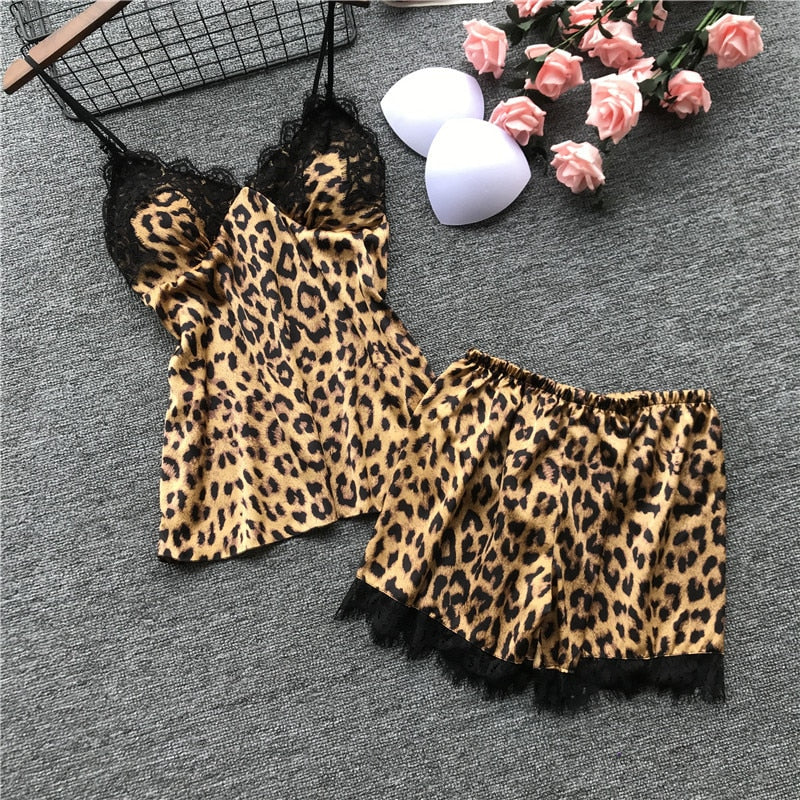 Leopard Sexy Pajama Set