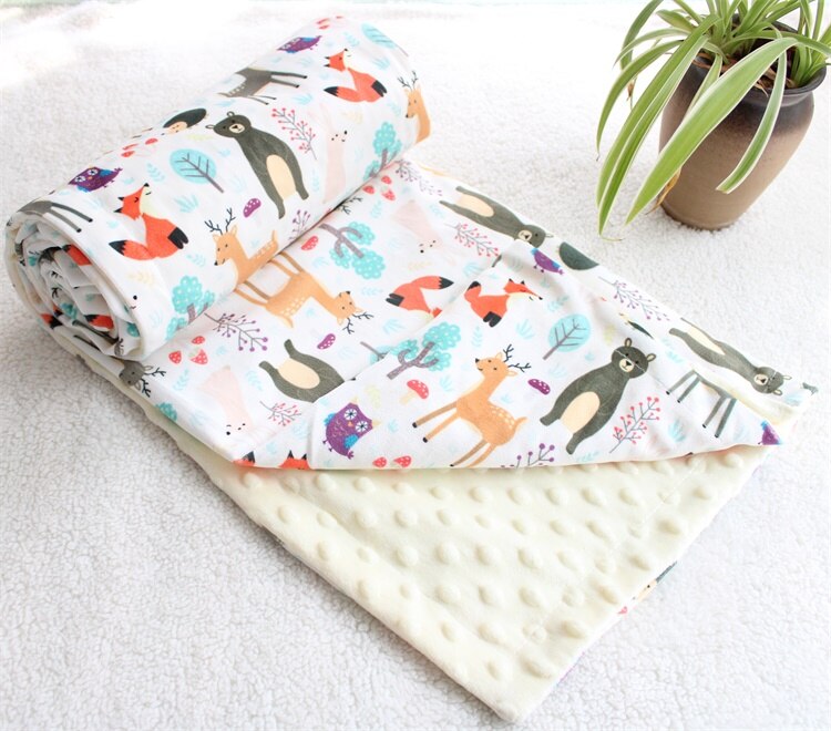 Dotty Print Baby Blankets