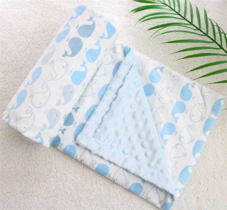 Dotty Print Baby Blankets