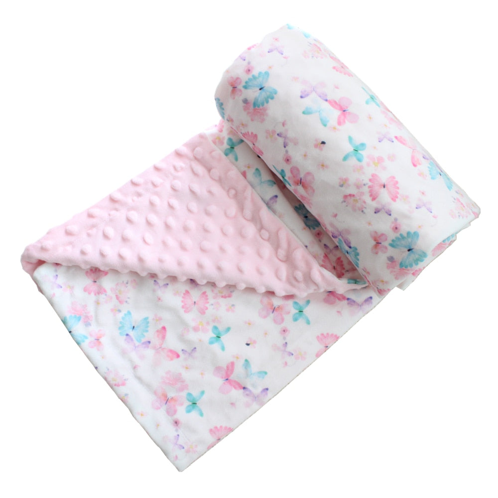 Dotty Print Baby Blankets