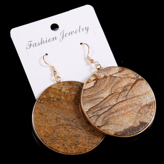 Natural Stone Earrings
