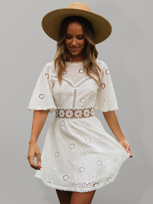 Woven Boho Fringed Dress